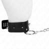collier 65 cm avec laisse avec clous argentés modèle 2 réglable 36-43 cm x 5 cm