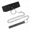 collier 65 cm avec laisse avec clous argentés modèle 2 réglable 36-43 cm x 5 cm