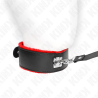 collier avec ceinture 116 cm avec bracelet en cuir rouge ajustable 40-48 cm x 6 cm