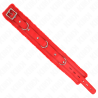 collier avec laisse 65 cm avec restrictions rouge 36-42 cm x 5,5 cm
