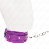 collier avec laisse 65 cm avec restrictions violet 36-42 cm x 5,5 cm