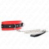 collier avec ceinture 65 cm avec sangle rouge 54 x 4,5 cm