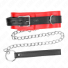 collier avec ceinture 65 cm avec sangle rouge 54 x 4,5 cm