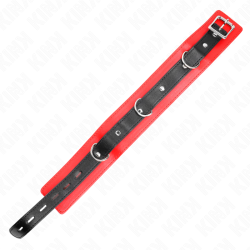 collier avec ceinture 65 cm avec sangle rouge 54 x 4,5 cm