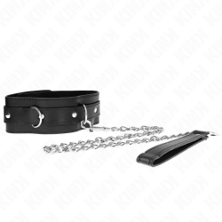 collier avec ceinture 65 cm avec sangle noir 54 x 4,5 cm
