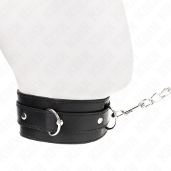 collier avec ceinture 65 cm avec sangle noir 54 x 4,5 cm