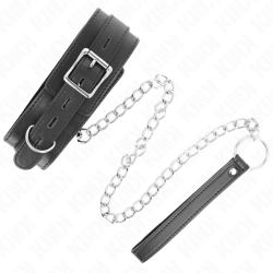 collier avec ceinture 65 cm avec sangle noir 54 x 4,5 cm