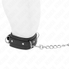 collier avec laisse 65 cm 3 anneaux modèle 1 réglable 38-49 cm x 5 cm