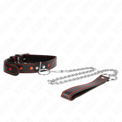 collier avec bracelet 65 cm détails coeur 52,5 x 2,5 cm