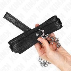 collier motif serpent avec laisse 65 cm