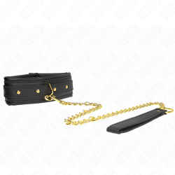 collier avec bracelet imitation cuir éponge modèle 1 réglable 37-54 cm x 3 cm