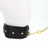 collier avec bracelet imitation cuir éponge modèle 1 réglable 37-54 cm x 3 cm