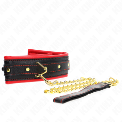collier avec bracelet imitation cuir éponge modèle 2 réglable 37-54 cm x 3 cm