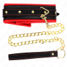 collier avec bracelet imitation cuir éponge modèle 2 réglable 37-54 cm x 3 cm