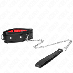 collier avec bracelet imitation cuir éponge modèle 3 réglable 37-54 cm x 3 cm