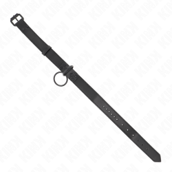 collier avec laisse foncée 65 cm ajustable 37-54 cm x 3 cm