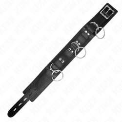 collier esclavage 3 anneaux avec sangle 80 cm 53 x 5 cm