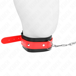 collier avec bracelet rouge 65 cm ajustable 36-43 cm x 5 cm