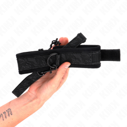 collier modèle basic avec laisse 77 cm modèle 5 ajustable 34-54 cm x 5 cm
