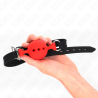 bag entier en silicone 55 x 2 cm avec boule de 4,5 cm taille m rouge ajustable 35-51 cm