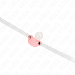 gag en forme de sucette rose 5,5 x 4 cm ajustable 43-60 cm