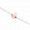 gag en forme de sucette rose 5,5 x 4 cm ajustable 43-60 cm