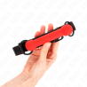 gag en os avec sangle en cuirette rouge ajustable 41-57 cm