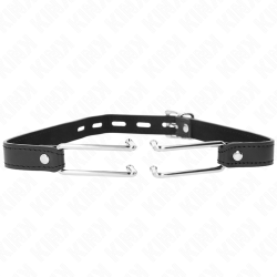 bâton à crochet en métal 11,5 cm avec sangle en cuir réglable 39-58 cm x 2 cm