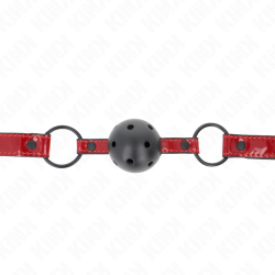 boule en cuir brillant 4,5 cm bag 63,5 x 2 cm ajustable 41 x 59 cm