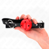 boule creuse dure rouge 4,5 cm gag modele 1 63,5 x 2 cm