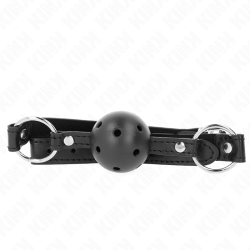 boule noire creuse dure 4,5 cm gag modèle 1 63,5 x 2 cm