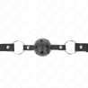 boule noire creuse dure 4,5 cm gag modèle 1 63,5 x 2 cm