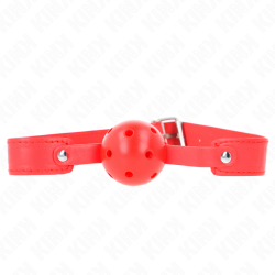 balle respirante rouge 4,5 cm bag 65 x 2,5 cm