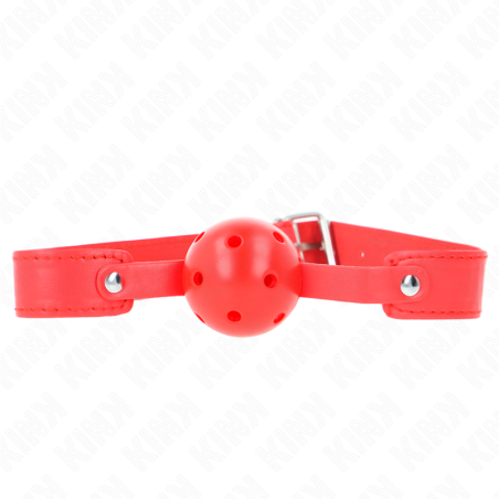 balle respirante rouge 4,5 cm bag 65 x 2,5 cm