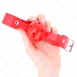 balle respirante rouge 4,5 cm bag 65 x 2,5 cm