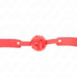 balle respirante rouge 4,5 cm bag 65 x 2,5 cm