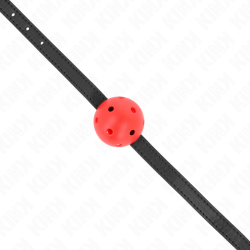 bâillon à boule simplicité rouge respirant 4,5 cm 62 x 1,5 cm
