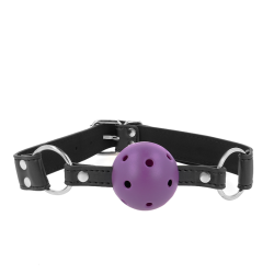 balle respirante 4 cm bag avec double rivet violet 62,5 x 2,5 cm ajustable 42-58 cm