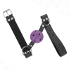 balle respirante 4 cm bag avec double rivet violet 62,5 x 2,5 cm ajustable 42-58 cm