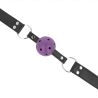 balle respirante 4 cm bag avec double rivet violet 62,5 x 2,5 cm ajustable 42-58 cm