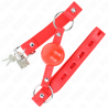 bâillon tpe balle 4 cm avec rojo lock 60 x 2 cm