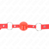 bâillon tpe balle 4 cm avec rojo lock 60 x 2 cm