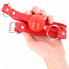 bâillon tpe balle 4 cm avec rojo lock 60 x 2 cm