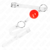 balle pvc transparente rouge 4 cm bag ajustable