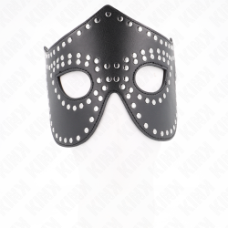masque en cuirette à rivets modèle 2 30 x 12 cm