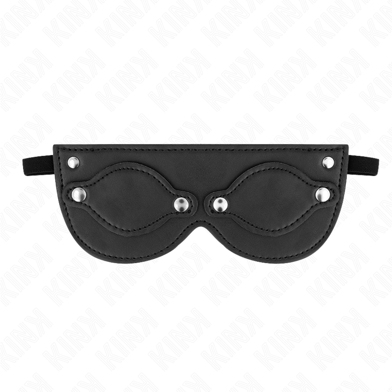 masque en cuirette avec cache-yeux détachables 22 x 9 cm