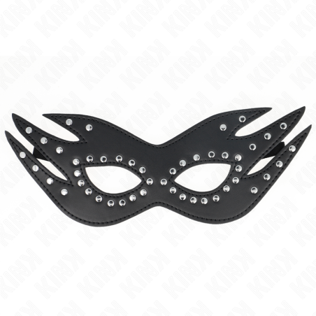 masque en cuirette à rivets modèle 3 26 x 9,5 cm