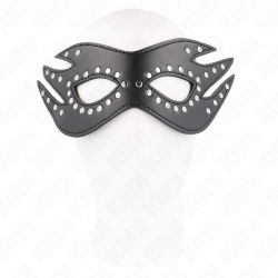 masque en cuirette à rivets modèle 3 26 x 9,5 cm