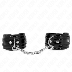 poignets en néoprène brillant ajustables 17-24 cm x 4,5 cm