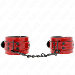 poignets rouge foncé 23 x 5 cm
